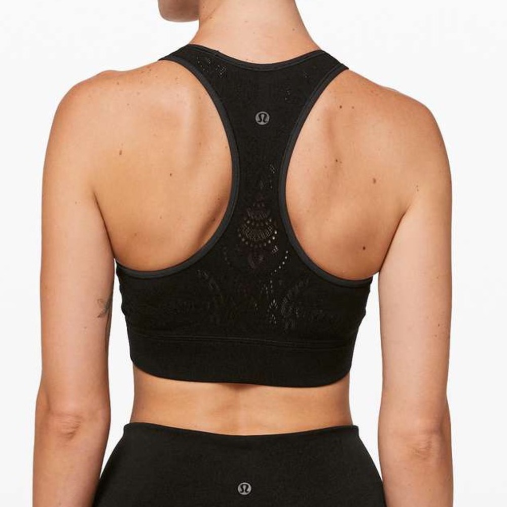 Lululemon Reveal Bra Zen - Black - Size 6 - NWT